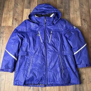 ZeroXposur Snow Jacket Women's Size 1X Purple Insulated Skiing Snowboarding 5398